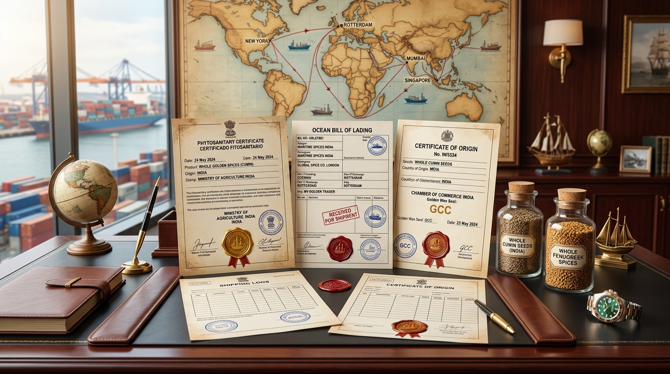 Export Shipping Documents, Phytosanitary and Ocean Bills of Lading